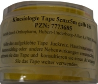 KINESIOLOGIE Tape 5 cmx5 m gelb